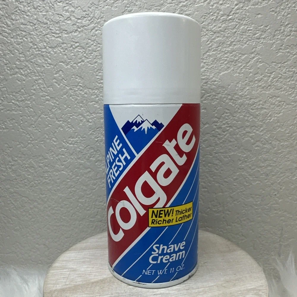 $25 🌙 NEW‎ OLD STOCK Colgate Alpine Fresh Shave Cream 11 OZ Vintage FULL